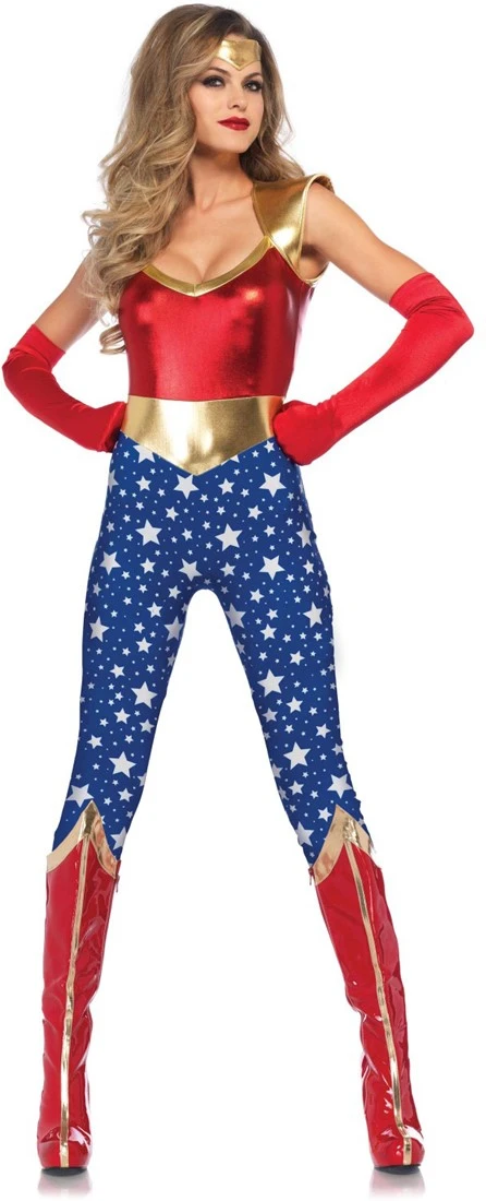 LEG AVENUE Catsuit Sensational Super Hero Voor Dames