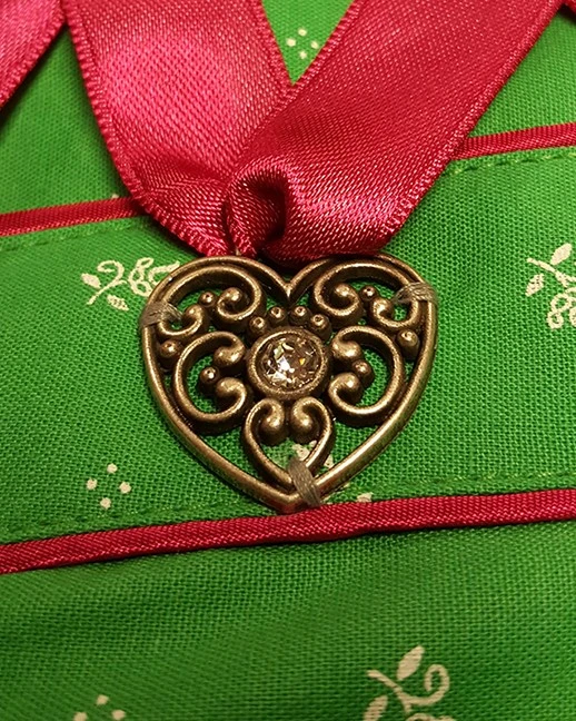 Overig Dames Dirndl Lorena Luxe Groen/Pink (50cm) - Afbeelding 3