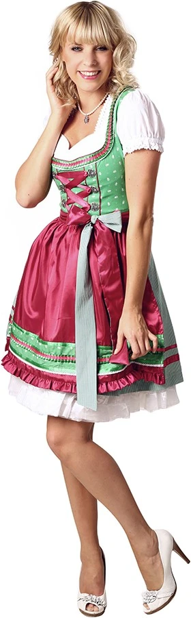 Overig Dames Dirndl Lorena Luxe Groen/Pink (50cm)