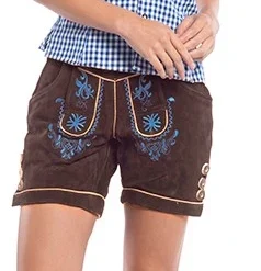 Overig Dames Lederhose Kort Bruin (runderleer)