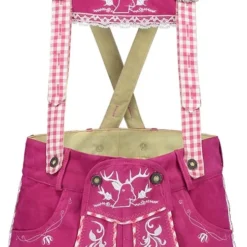 Overig Dames Lederhose Suede Pink