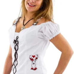 Overig Dames Trachten Mieder Wit Luxe