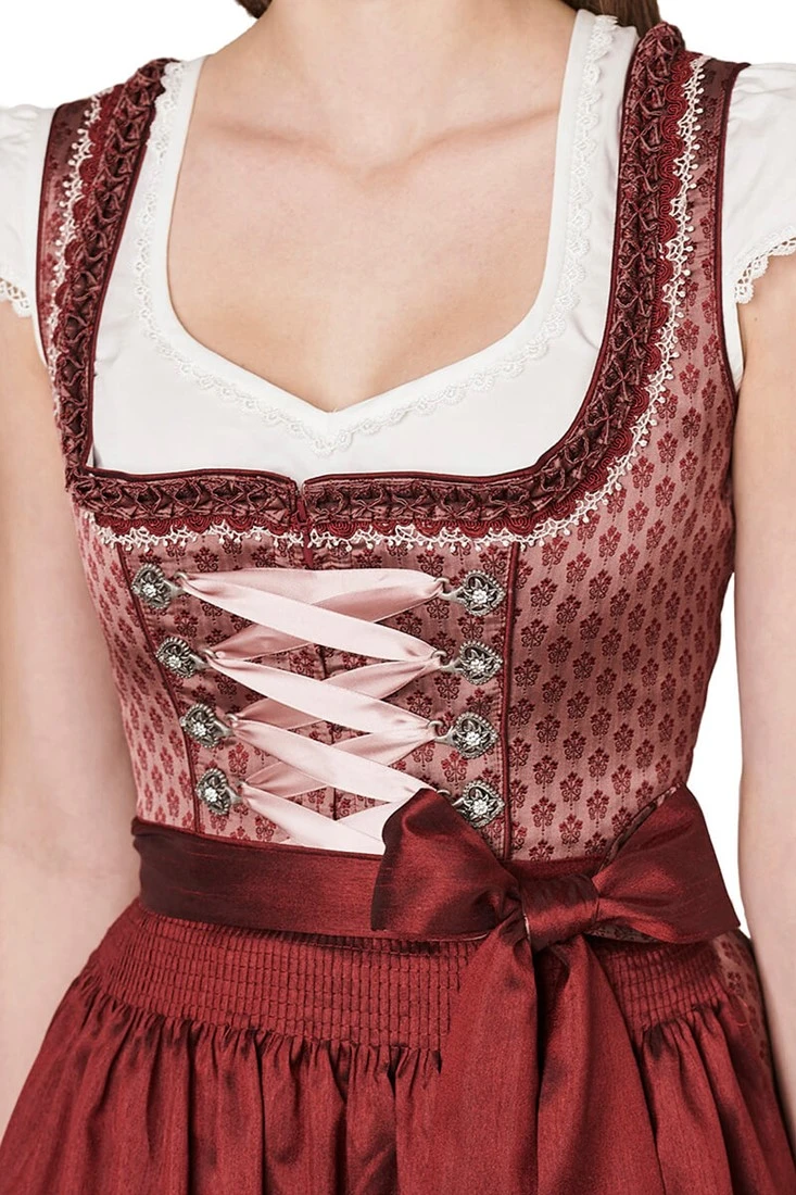 Overig Dirndl Alica Bordeaux (60cm) - Afbeelding 3