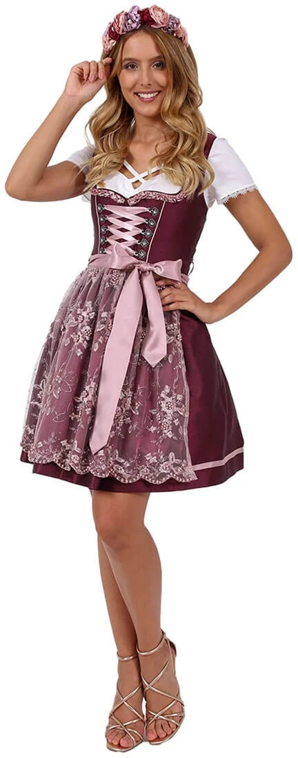 Overig Dirndl Aralie Bordeaux (50cm) - Afbeelding 6