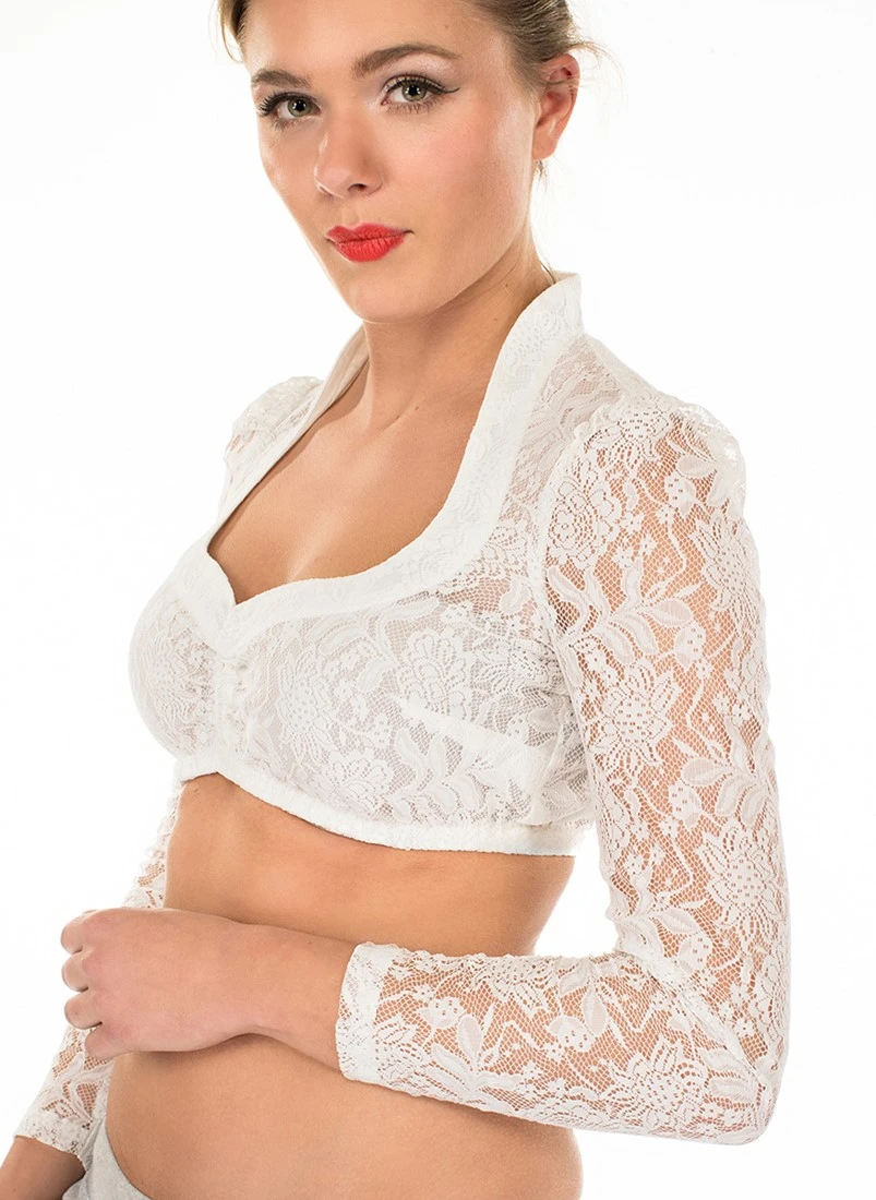 Overig Dirndl Blouse Celina Wit Luxe - Afbeelding 2