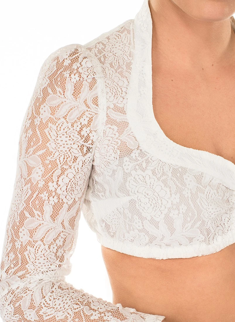 Overig Dirndl Blouse Celina Wit Luxe - Afbeelding 3