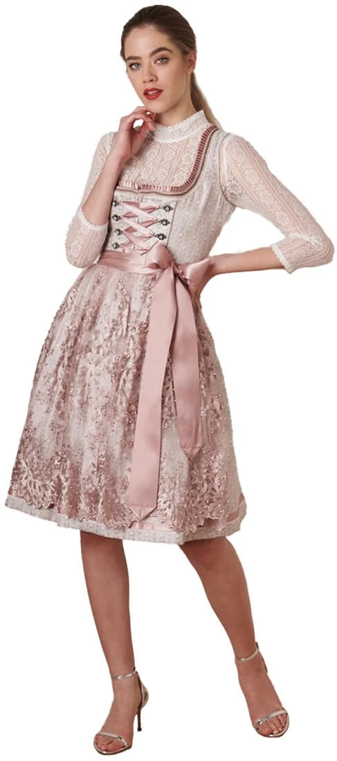 Overig Dirndl Delia Beige-Roze (60cm)