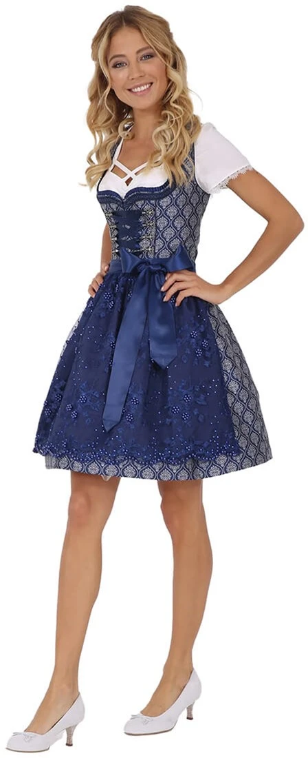 Overig Dirndl Freya Marine Blauw (50cm) - Afbeelding 3
