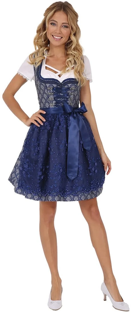 Overig Dirndl Freya Marine Blauw (50cm)