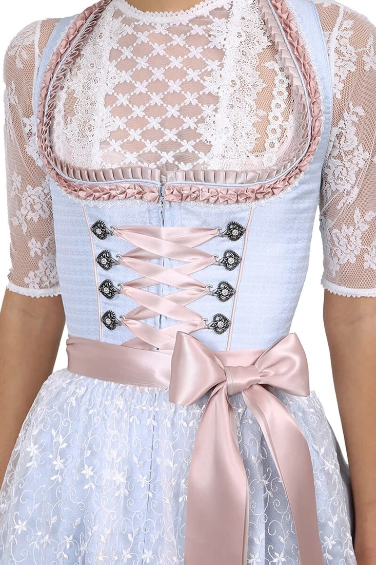 Overig Dirndl Layana Lichtblauw (50cm) - Afbeelding 3