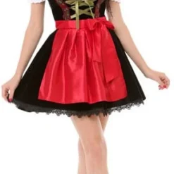 Overig Dirndl Letitia Rood/Zwart Voor Dames