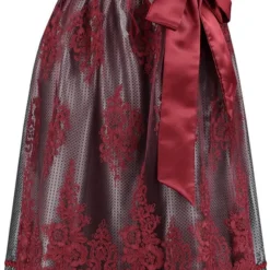 Overig Dirndl Schort Kant Bordeaux Rood