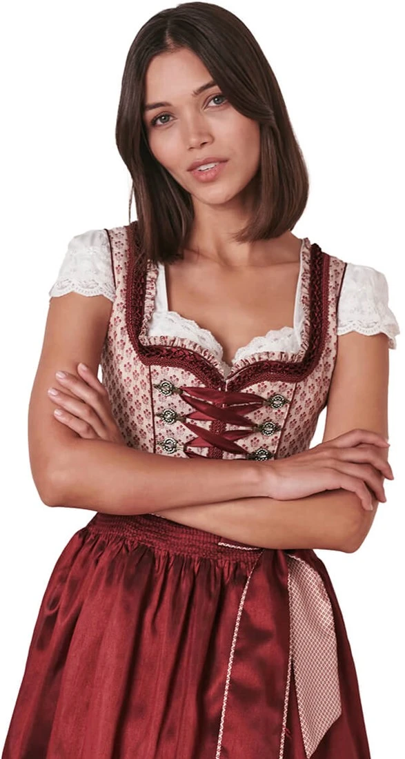 Overig Dirndl Tamila Bordeaux (50cm) - Afbeelding 6