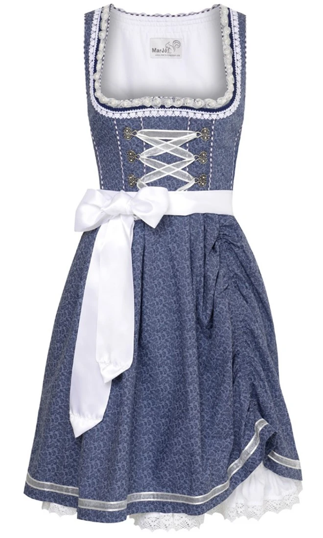 Overig Dirndl Tamilla Blauw Luxe (55cm)