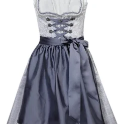 Overig Dirndl Viviane Zilver-Grijs Luxe (58cm)