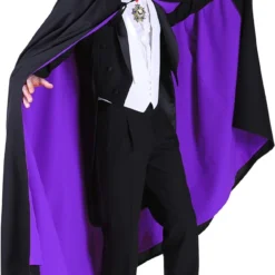 Overig Dracula Cape Luxe Zwart/Paars