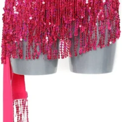 Overig Festival Heupdoek Pailletten Pink