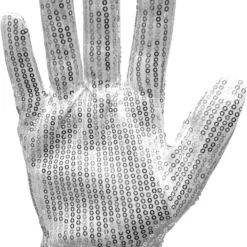 Overig Handschoenen Michael Jackson Met Zilver Pailletten
