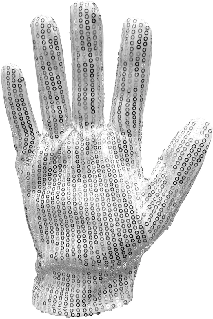 Overig Handschoenen Michael Jackson Met Zilver Pailletten