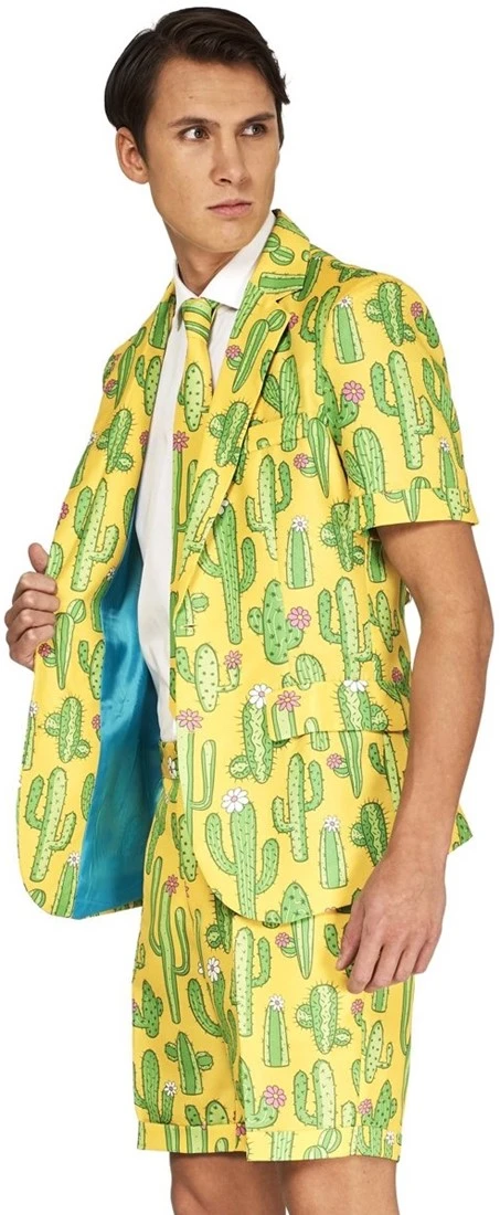 Herenkostuum Summer Suitmeister Yellow Cactus - Afbeelding 4