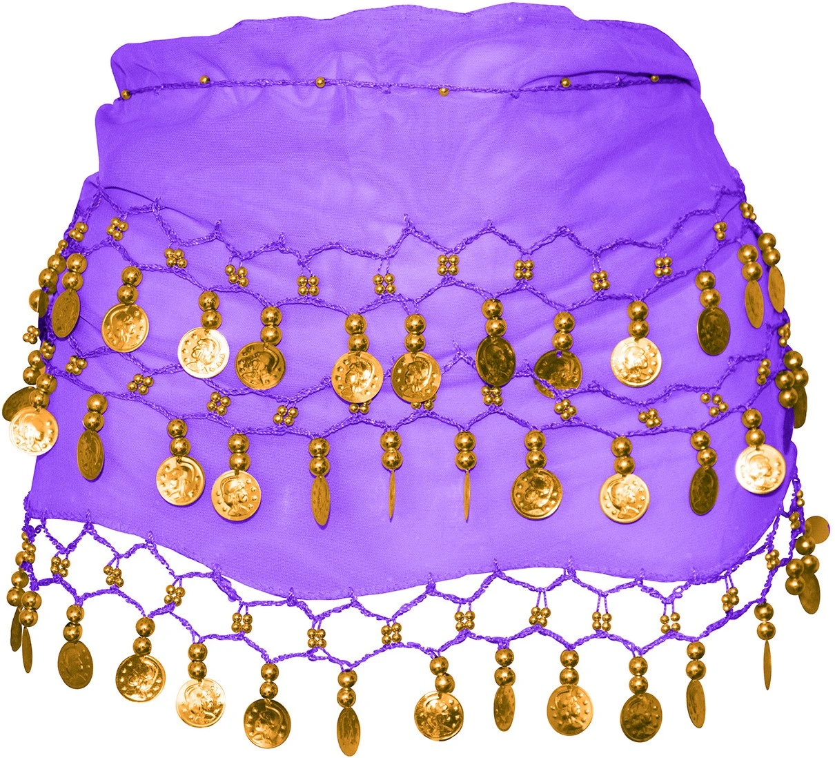 Overig Heupdoek Zigeunerin+Muntjes Paars