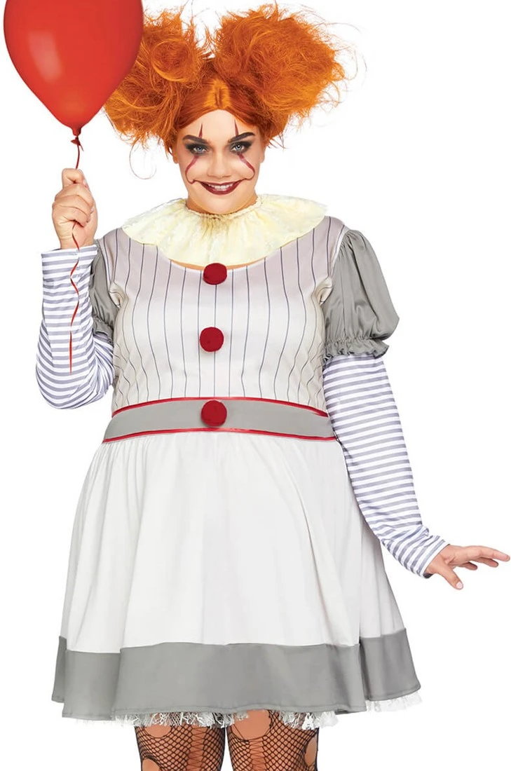 LEG AVENUE Kostuum Scary Clown Penny Voor Dames - Afbeelding 5