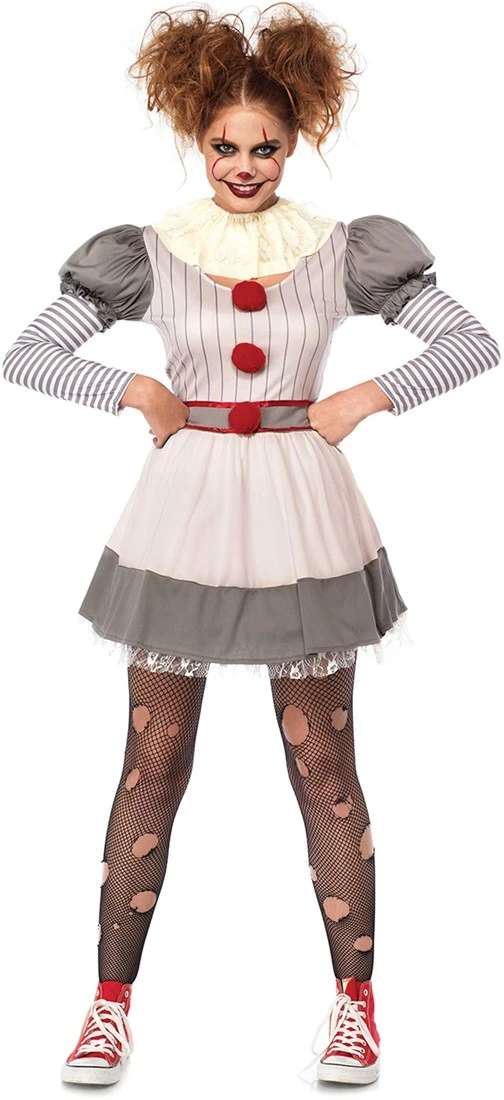 LEG AVENUE Kostuum Scary Clown Penny Voor Dames