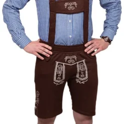 Overig Lederhose Bruin Met Opdruk (Joggingstof)