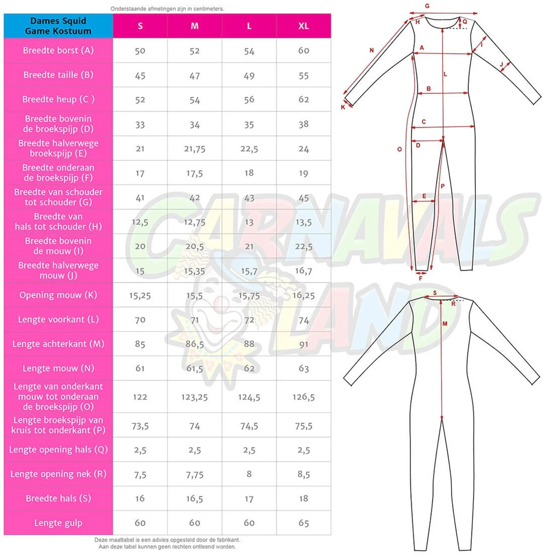 Carnavalsland Pakket Squid Game - Dames Kostuum En Masker Driehoek - Afbeelding 4