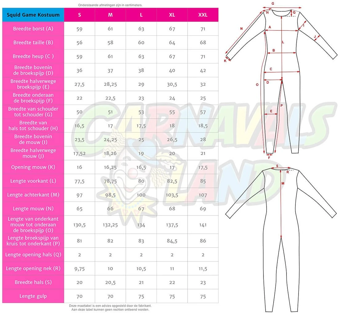Overig Squid Game Kostuum - Afbeelding 4