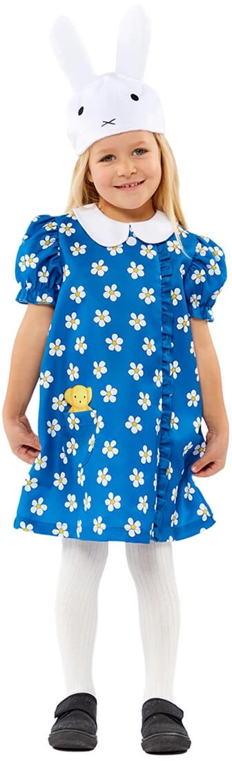 Overig Nijntje Jurk Blauw Met Bloemetjes