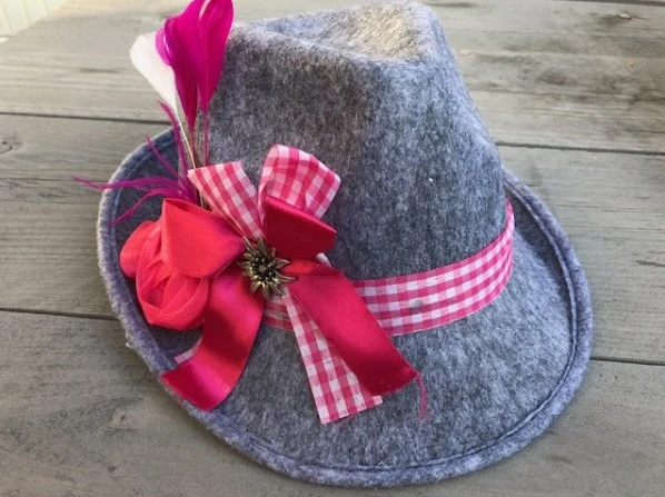 Overig Oktoberfest Hoedje Grijs - Pink Voor Dames