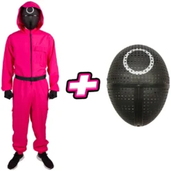 Carnavalsland Pakket Squid Game - Kinderkostuum En Masker Cirkel