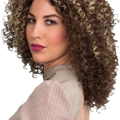 Overig Pruik Krullen Mel B Bruin-Blond