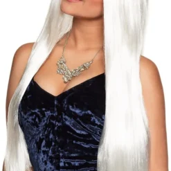 Overig Pruik Lang Haar Wit