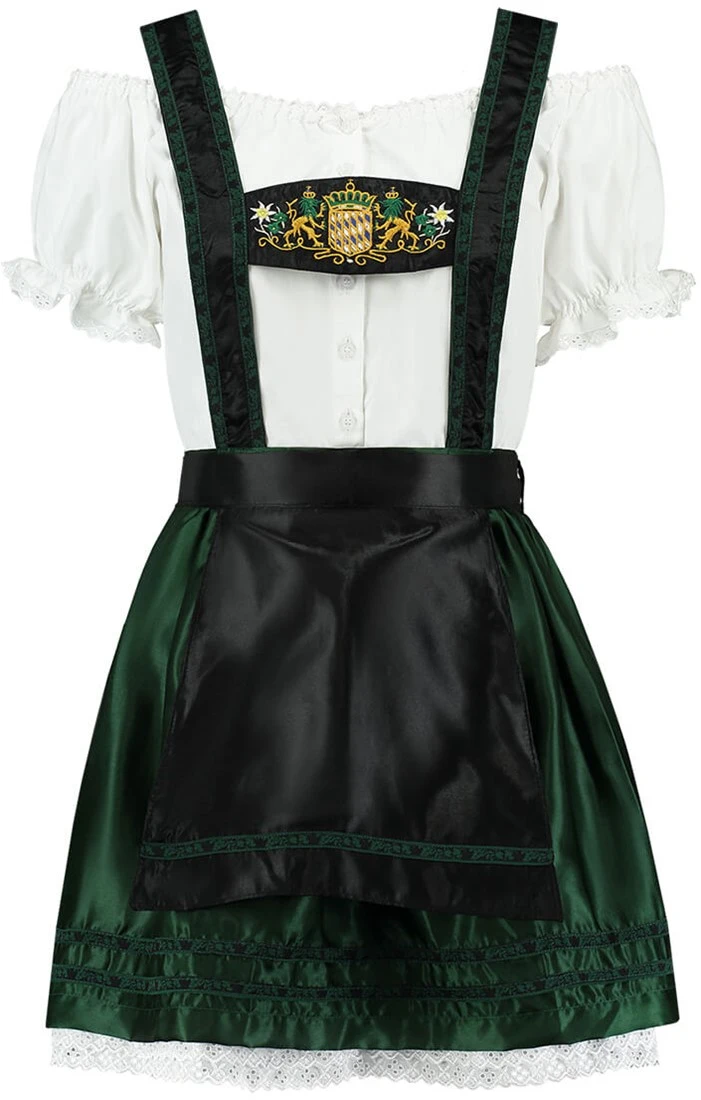 Overig Sexy Dirndl Groen-Zwart 3dlg. - Afbeelding 3