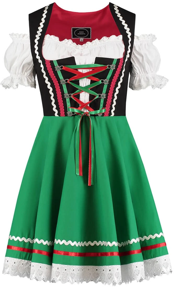 Overig Tiroler Dirndl Zwart-Groen 50cm 2dlg. (100% Katoen) - Afbeelding 4