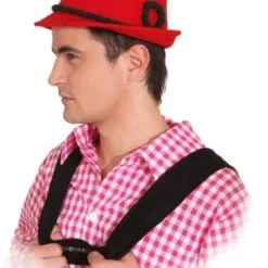 Overig Tiroler Hoed Rood Luxe (wolvilt)